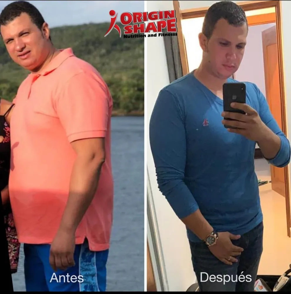Transformación antes y después de cliente Origin Shape 5