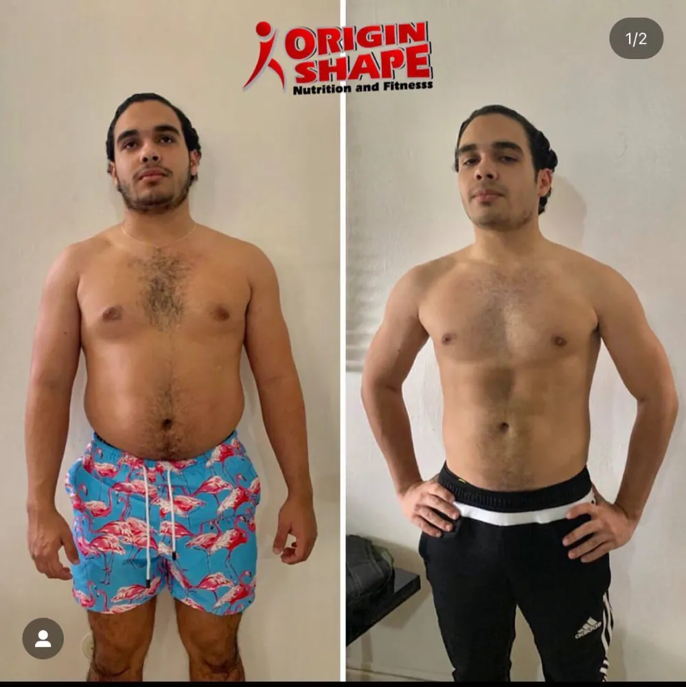 Transformación antes y después de cliente Origin Shape 6