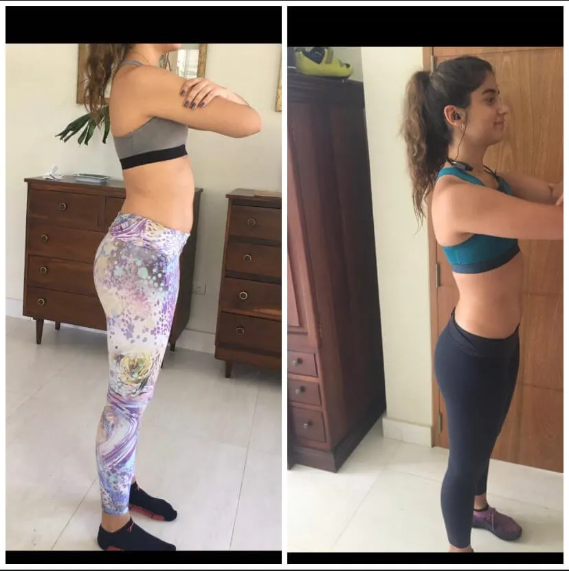 Transformación antes y después de cliente Origin Shape 18