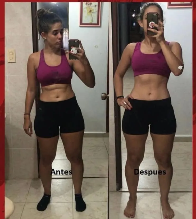 Transformación antes y después de cliente Origin Shape 23
