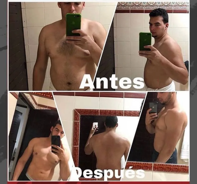 Transformación antes y después de cliente Origin Shape 28