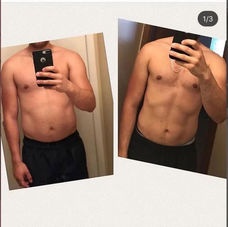 Transformación antes y después de cliente Origin Shape 29