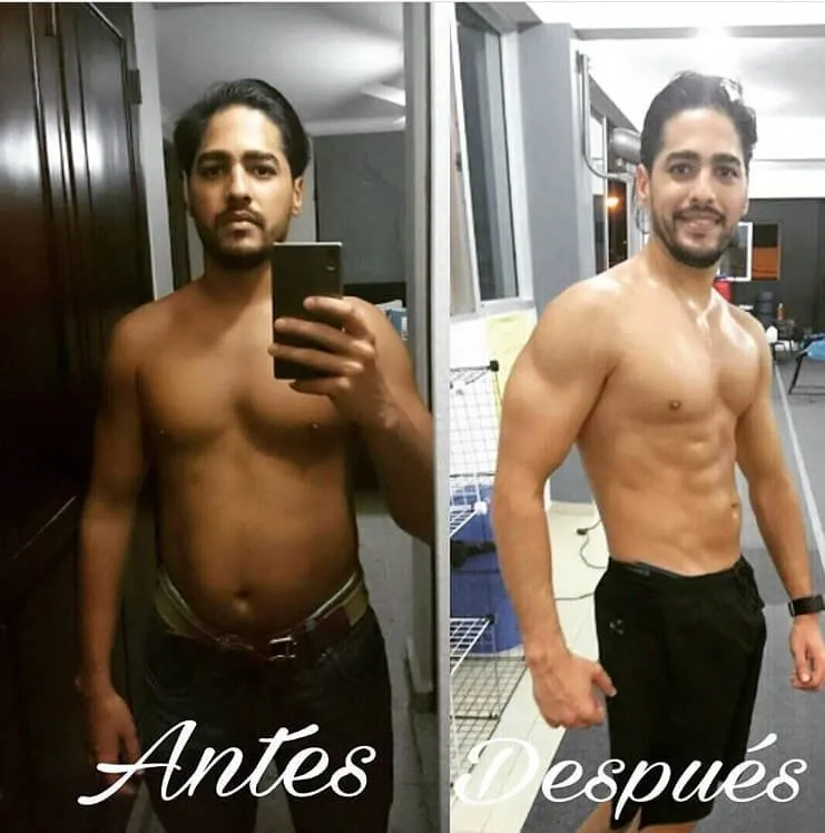 Transformación antes y después de cliente Origin Shape 31