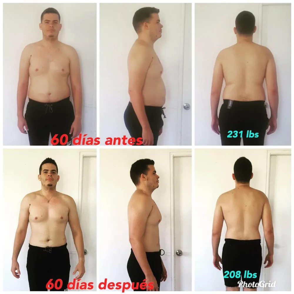 Transformación antes y después de cliente Origin Shape 36