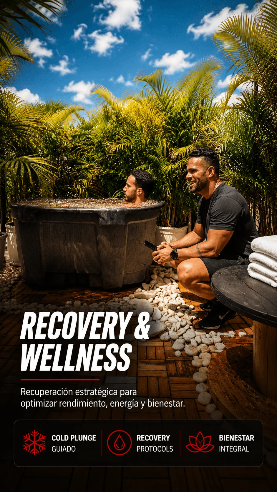 Recovery y wellness: cold plunge y protocolos de recuperación
