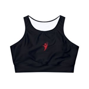 Fully Lined, Padded Sports Bra (AOP)